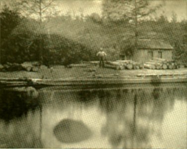 [Log Station on the Dismal Swamp
Canal]